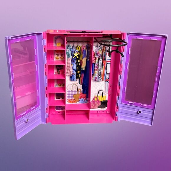 2016 Barbie Fashionistas Ultimate Doll Closet Purple & Pink Case - Picture 6 of 12